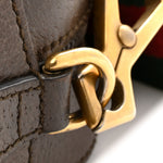 GG Supreme Monogram Web Neo Vintage Shoulder Bag Beige New Acero Crop