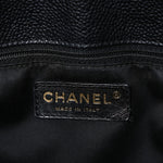 Caviar Quilted Grand Shopping Tote GST Black