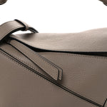 Grained Calfskin Small Puzzle Bag Sand