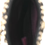 Lambskin Tech Me Out Clutch With Chain Black