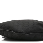 Nylon Monogram Small Flat Messenger Bag Black