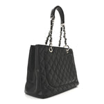 Caviar Quilted Grand Shopping Tote GST Black