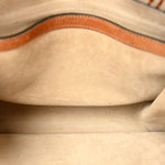 Suede Braided Medium Hudson Double Carry Shoulder Bag Caramel
