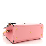 Wonka Grain Calfskin Mini Diana Tote Bag Wild Rose Black