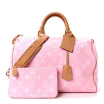 Calfskin Monogram Speedy P9 Bandouliere 40 Candy