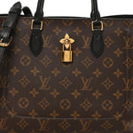 Monogram Flower Tote Black
