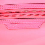 Drummed Calfskin Mini Luggage Fluo Pink