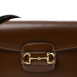 Azalea Calfskin Horsebit 1955 Shoulder Bag  Brown Sugar