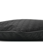 Nylon Monogram Small Flat Messenger Bag Black
