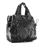 Crystal Monogram Hysteria Tote Navy Blue