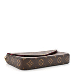 Monogram Pochette Felicie Chain Wallet Fuchsia
