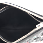 Lambskin Monogram Crystal Embossed Embellished Coussin BB Black