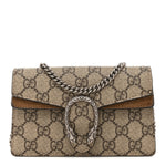 GG Supreme Monogram Super Mini Dionysus Shoulder Bag Taupe