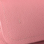 Caviar Quilted Medium Double Flap Pink