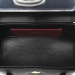 Shiny Caviar Preppy Coco Long Vanity With Strap Black