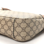 GG Supreme Monogram Emblem Medium Shoulder Bag Beige Dark Brown