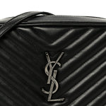 Calfskin Matelasse Monogram Lou Camera Bag Black