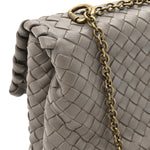 Nappa Intrecciato Baby Olimpia Shoulder Bag Shadow