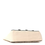 Grainy Calfskin Studded Small Nellcote Shopping Tote White