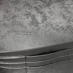 Metallic Lambskin Intrecciato Long Andiamo Top Handle Clutch Silver