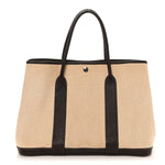 Toile Buffle Gala Garden Party Tote 36 MM Marron Fonce
