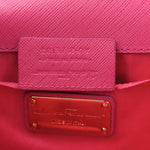 Hammered Calfskin Mini Vara Bow Crossbody Bag Agata Rosa