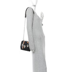 Epi Monogram Spaceship Embossed Twist Shoulder Bag PM Black