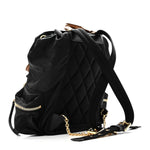 Nylon Medium Rucksack Backpack Black