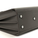 Grained Calfskin Baby Sac De Jour Fog