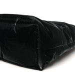 Silktech Canvas Wide Puffer Tote Black