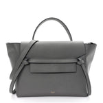 Grained Calfskin Mini Belt Bag Grey