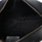 Pebbled Calfskin Mini Soho Disco Bag Black