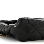 Goatskin Quilted Maxi Chanel 19 Flap Black