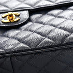 Caviar Quilted CC Shoulder Bag Navy
