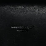 Calfskin Studded Skull Envelope Clutch Black