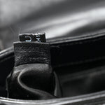 Nappa Vertical Matelasse Small Maxi Horsebit Chain Shoulder Bag Black