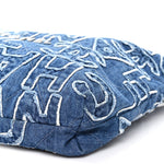 Denim Patchwork Logo Chanel 22 Blue