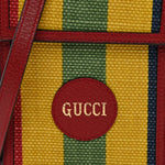 Canvas Marley Stripe Script Logo Mini Gucci 100 Crossbody Bag Red