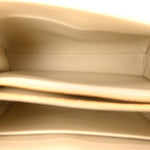 Satinated Calfskin Small 16 Top Handle Bag Beige