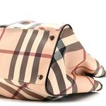 Patent Trim Supernova Check Medium Melbury Tote Black