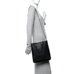 Calfskin Toy Shopping Tote Black