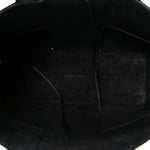 Grained Calfskin Intrecciato Small Arco Tote Black