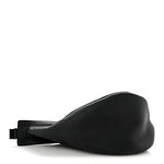 Grained Calfskin Large Slouchy Banana Bag Black