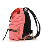 Nylon Medium Rucksack Backpack Bright Coral Pink
