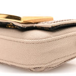 Canvas Vitello King FF Embroidered Nano Maxi Buckle Baguette Charm Nuvola