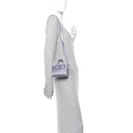 Lambskin Satin Strass Micro Antigona Lavender
