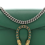 Dollar Calfskin Crystal Small Dionysus Shoulder Bag Emerald