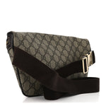 GG Supreme Monogram Belt Bag Dark Brown