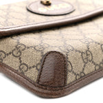 GG Supreme Monogram Neo Vintage Web Belt Bag Brown