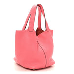 Taurillon Clemence Picotin Lock 22 MM Rose Azalee